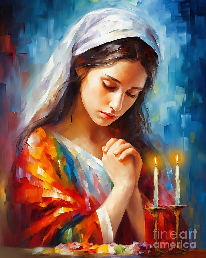 Hanukkah Painting - Shabbat shalom by Mark Ashkenazi