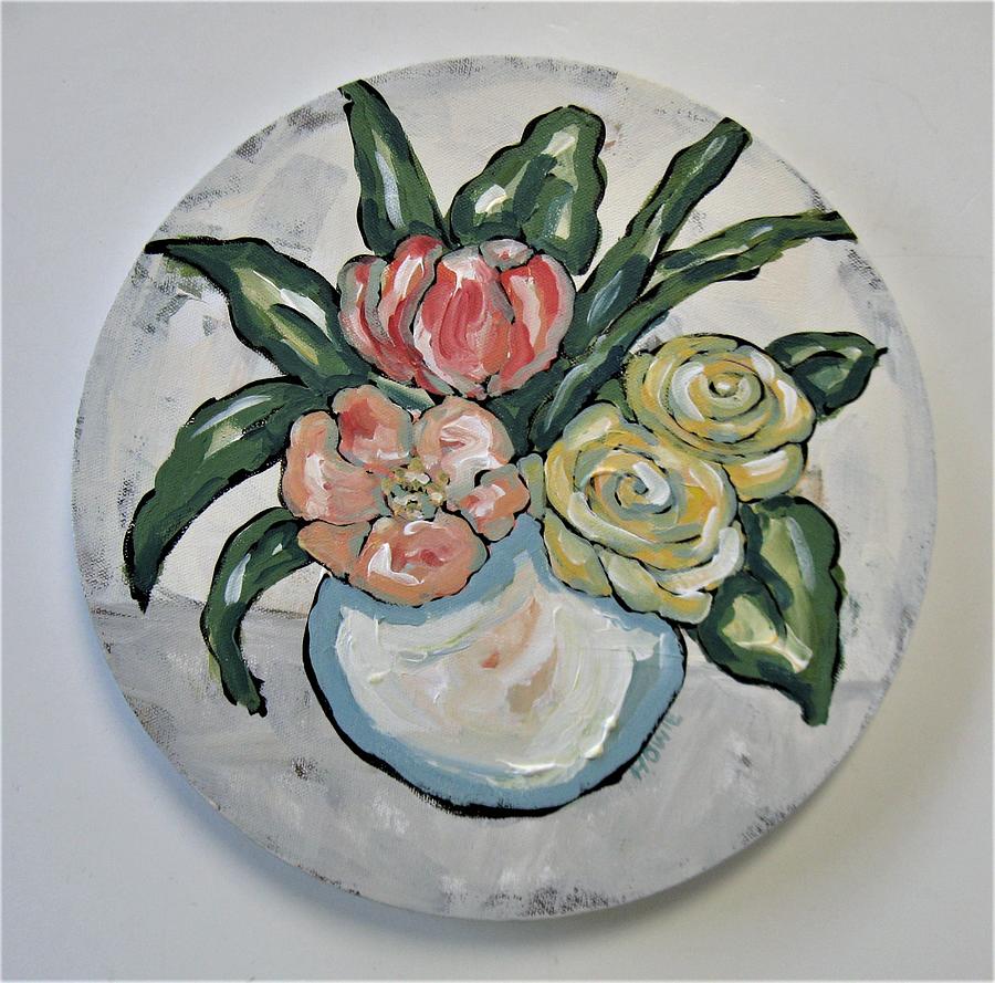 Shabby Floral Painting