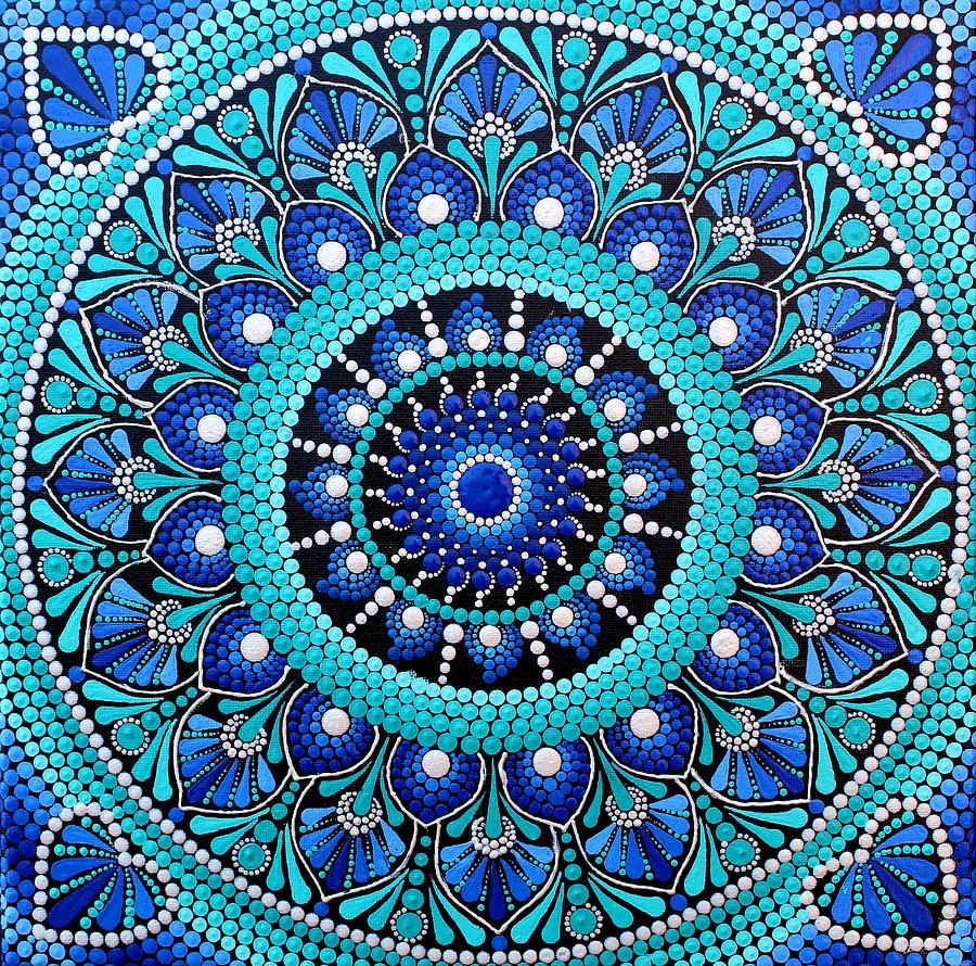 Shades of Blue  Painting by Archana Gautam