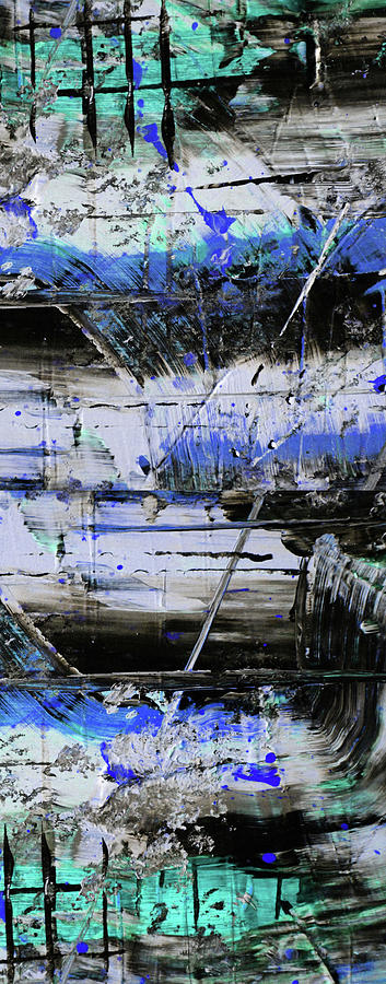 Abstract Painting - Shades of Blue by Whispering Peaks Photography