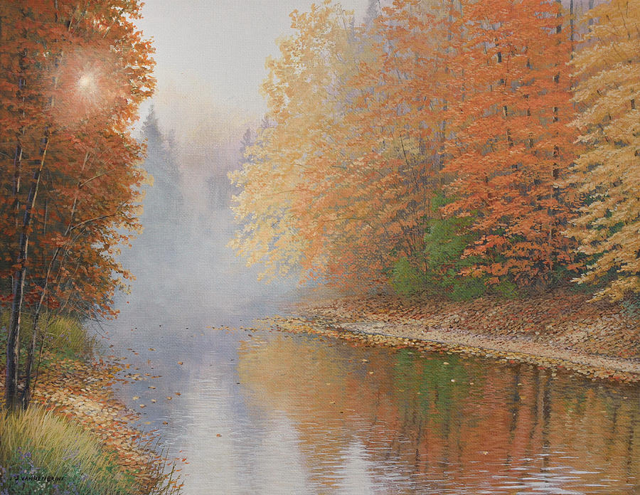 Shades of Fall Painting by Jake Vandenbrink