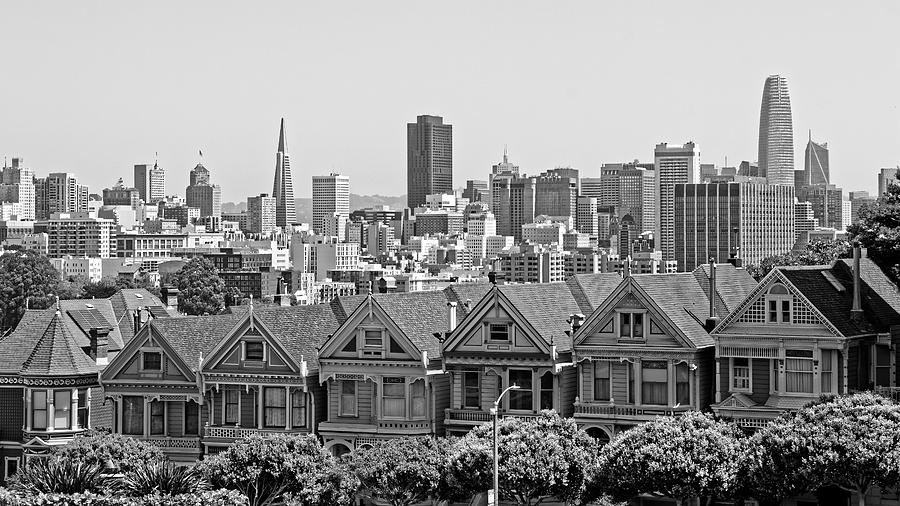 Shades of Gray - San Francisco Skyline Photograph by KJ Swan
