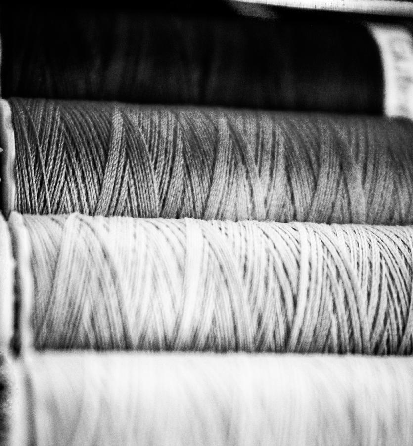 Shades of Grey Thread Photograph by W Craig Photography