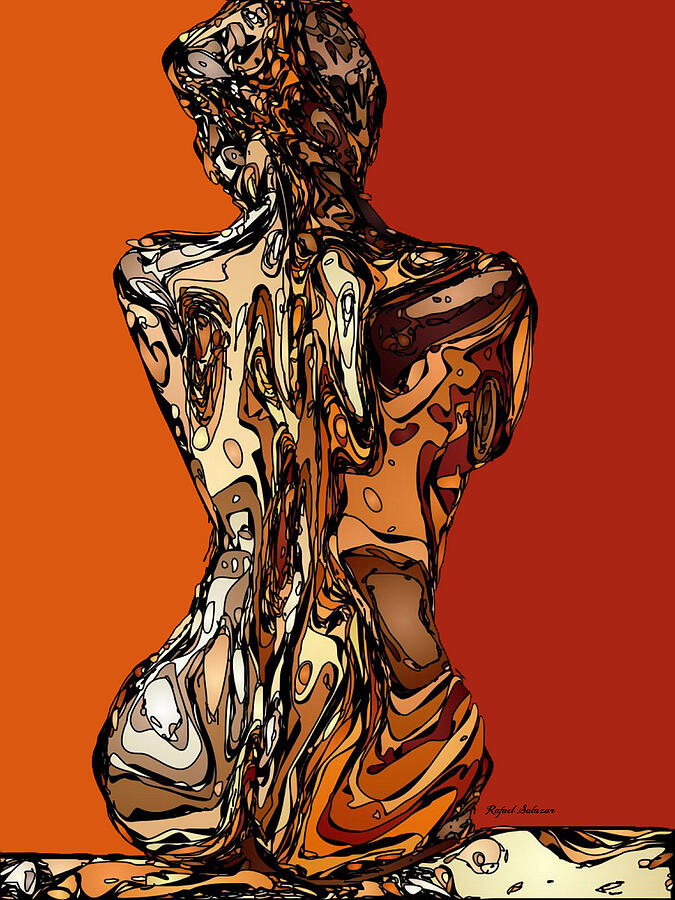 Shades of Orange Painting by Rafael Salazar