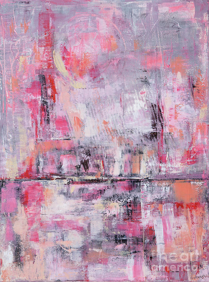 Shades of Red 1 Abstract Painting by Patty Donoghue