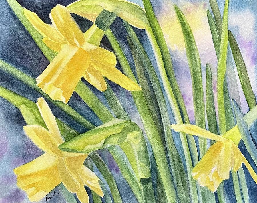 Shades of Yellow Painting by Beth Fontenot