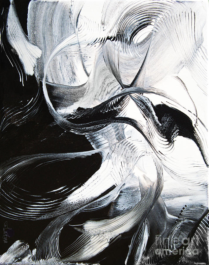 Shadow Dancer Vertical 5990 Painting by Priscilla Batzell Expressionist Art Studio Gallery
