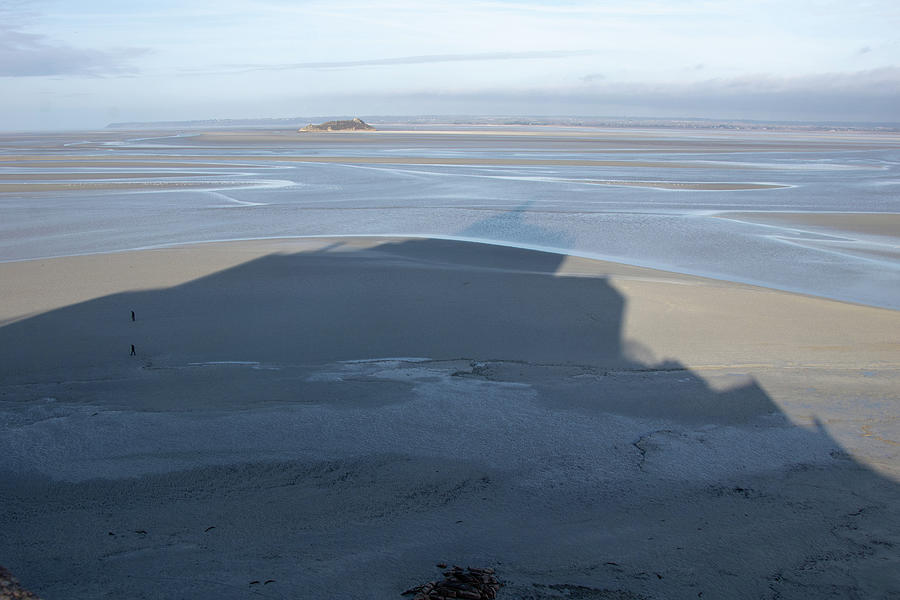 Shadow of Mont Saint-Michel Photograph by Avenue Des Images Shadow of Mont Saint-Michel Photograph by Avenue Des Images