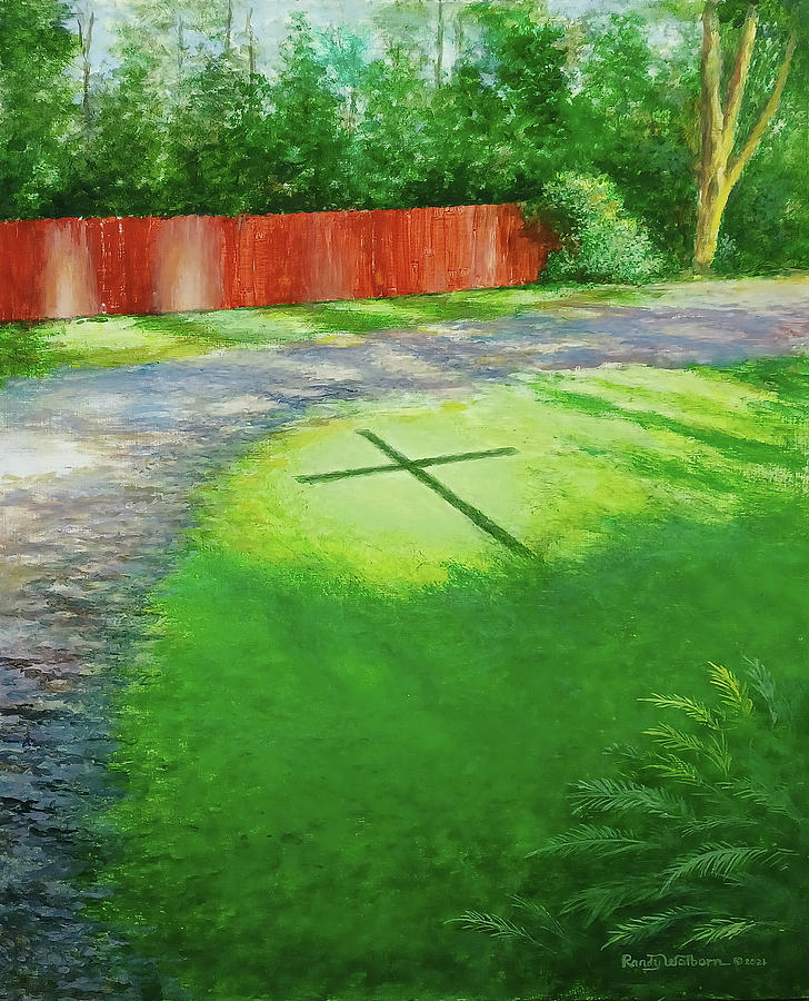 Shadow of the Cross Painting by Randy Welborn