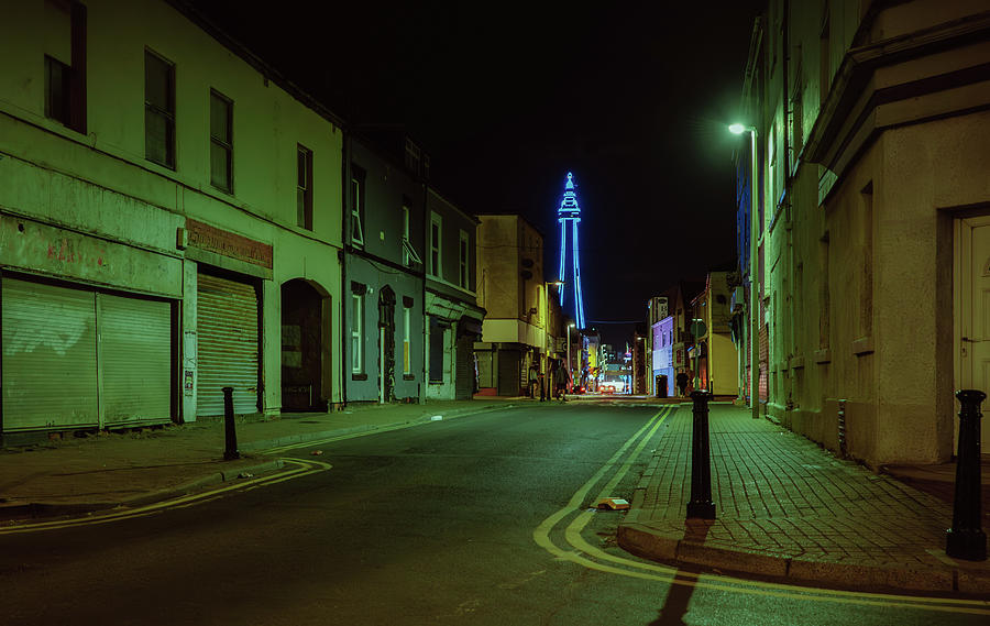 Blackpool Photograph - Shadow of the Tower by Nick Barkworth
