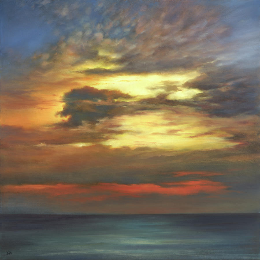 Sunset Painting - Shadow of the Wind by Cheryl Kline