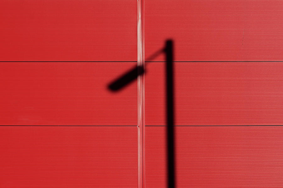 Shadow on Red Photograph by Stuart Allen