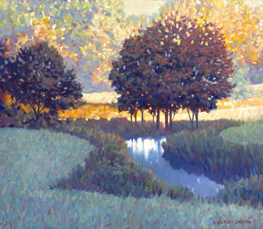 Shadow on the Pond - Legacy Collection Painting by Kevin Leveque