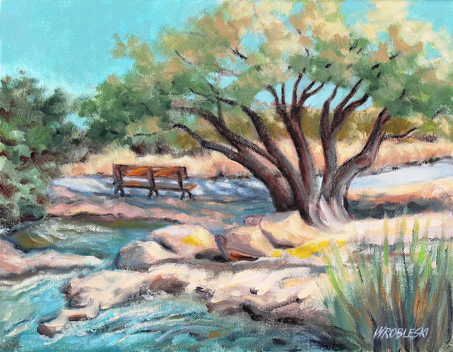 Shadow Rest Painting by Peggy Wrobleski