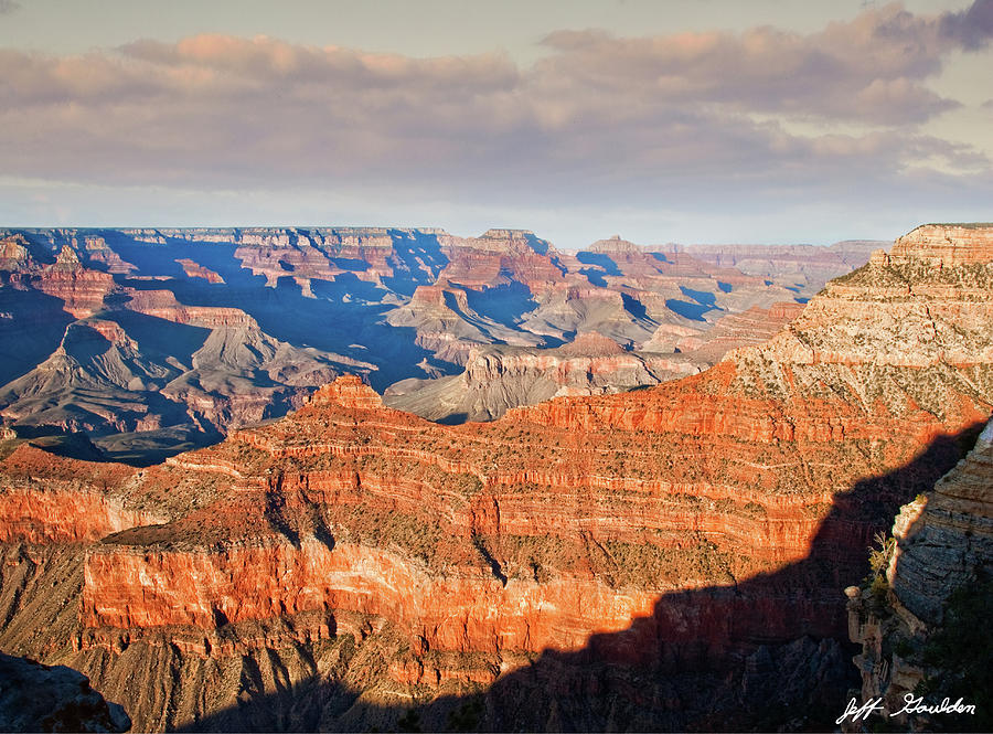Grand Canyon National Park Photograph - Shadows Creep Over the Canyon at Dusk by Jeff Goulden