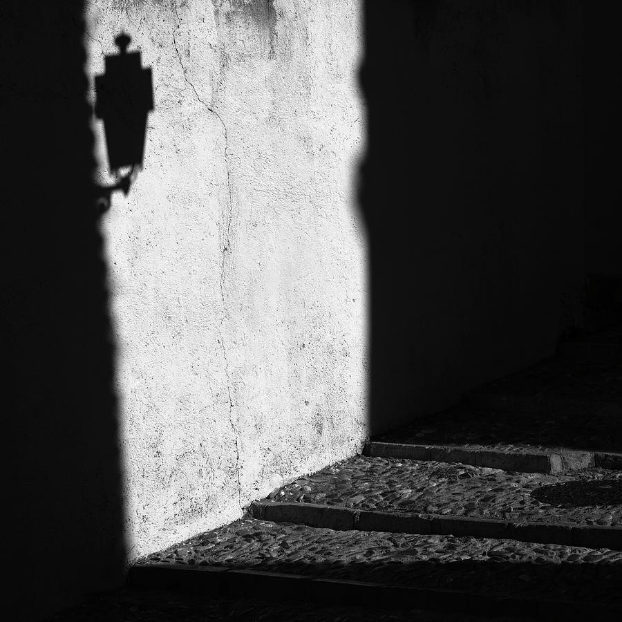 Shadows. Early morning. Albaicin. Granada Photograph by Guido Montanes Castillo