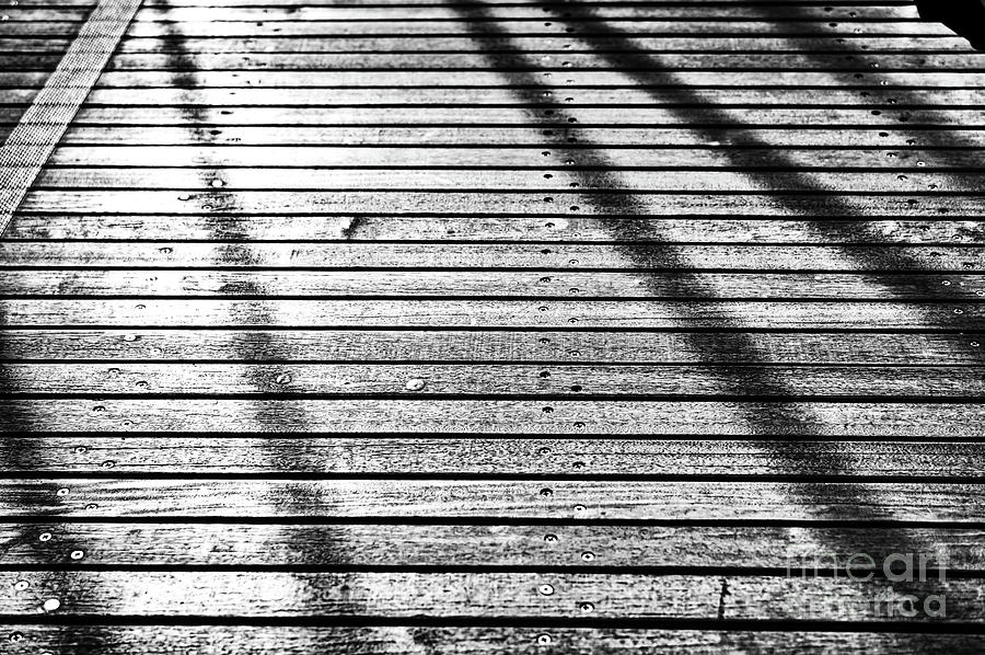 Shadows Fade on the Brooklyn Bridge Infrared Photograph by John Rizzuto
