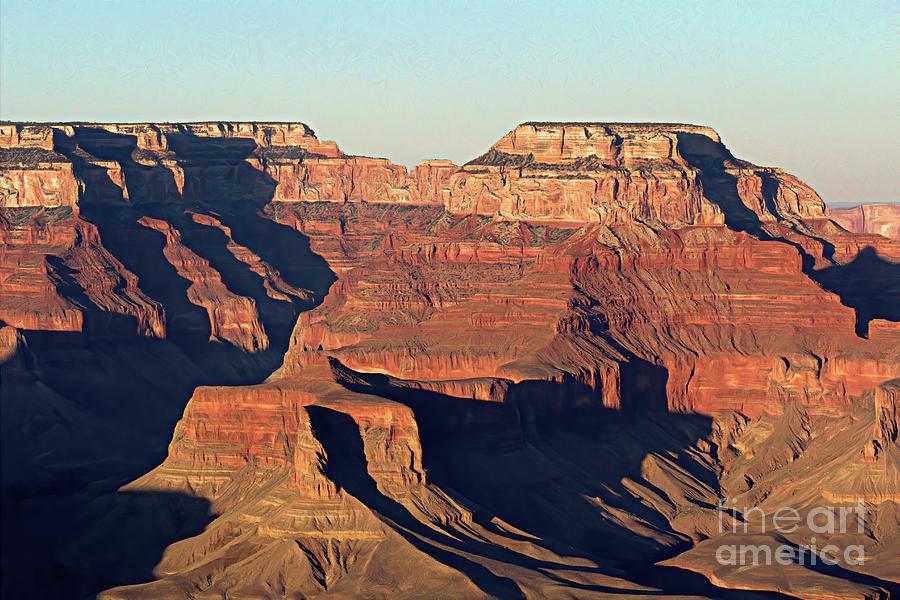 Shadows Grand Canyon USA Photograph by Chuck Kuhn - Fine Art America