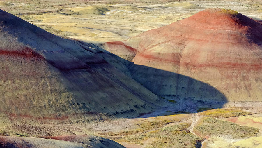 Shadows In The Painted Hills Photograph