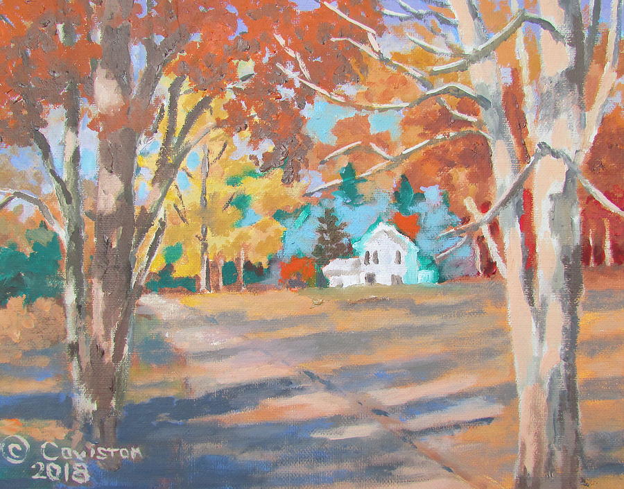 Shadows of Autumn Painting by Tony Caviston