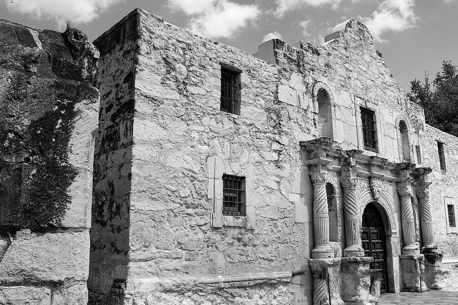 Shadows of History - Alamos Side View in Black and White Photograph by Brigitte Blanchette Thompson Shadows of History - Alamos Side View in Black and White Photograph by Brigitte Blanchette Thompson