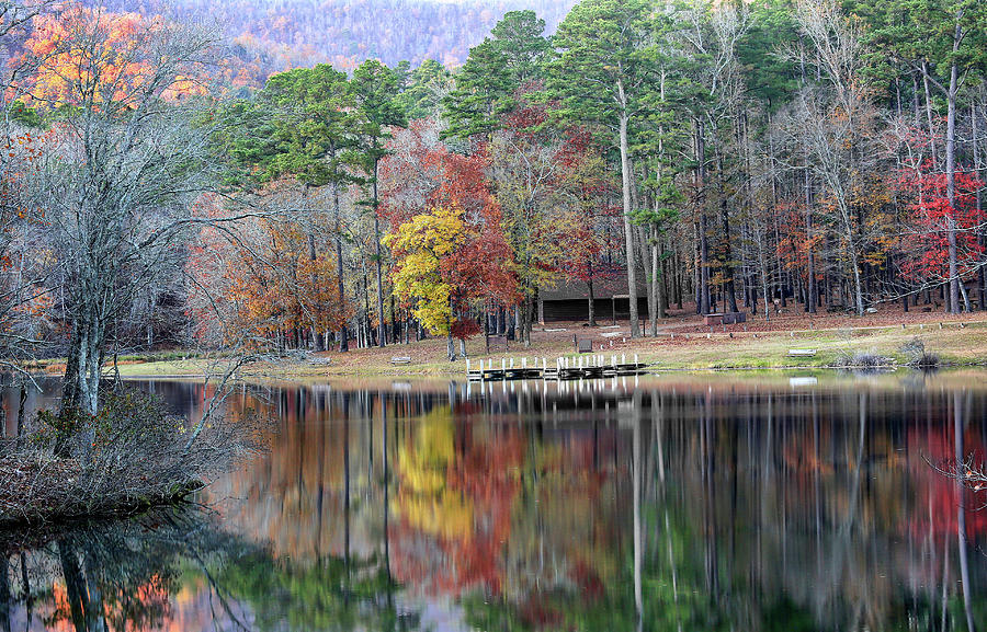 Shady Lake in the Fall Photograph by William Rainey