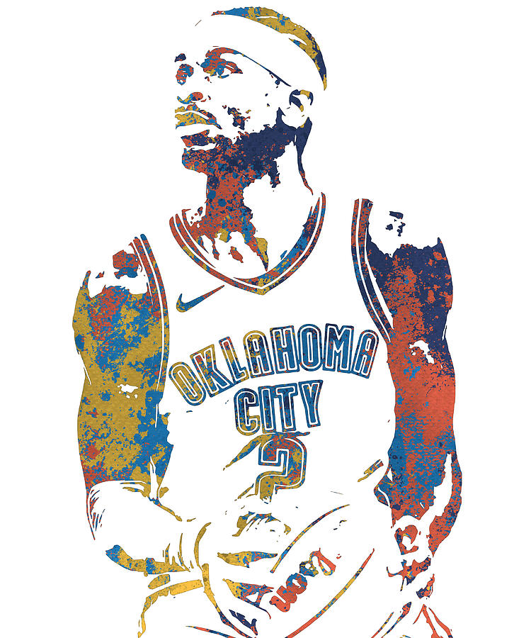 Shai Gilgeous Alexander Oklahoma City Thunder Pixel Art 110 Mixed Media ...