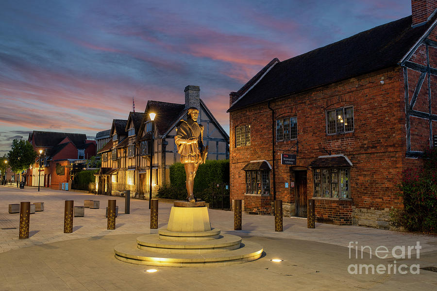 Shakespeares Birthplace at Dawn  Photograph by Tim Gainey