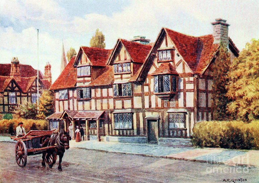 Shakespeare's Birthplace - Quinton Modified Digital Art by Julien ...