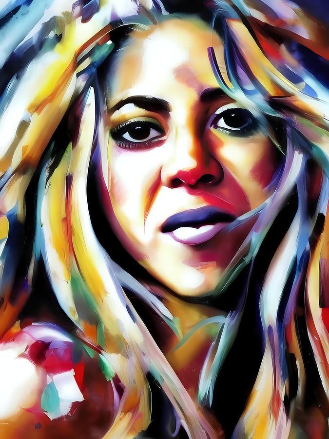 Shakira Digital Art by Mauricio Sobalvarro - Fine Art America