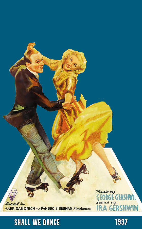 Shall We Dance, 1937, 3d movie poster Mixed Media by Movie World Posters