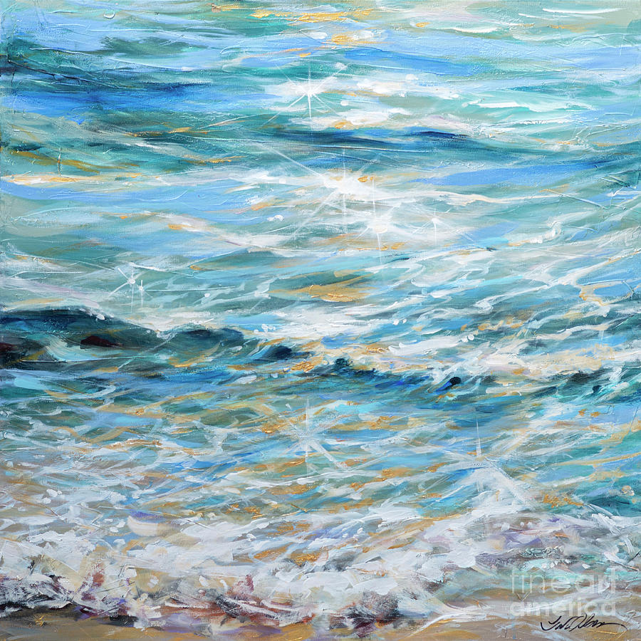 Shallow Water Sparkles Painting by Linda Olsen