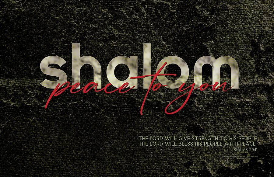 Shalom Digital Art by Barry Wills