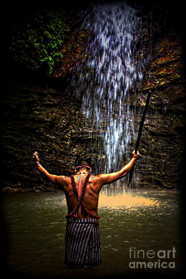 Shaman Ritual In The Amazon Jungle Photograph by Al Bourassa