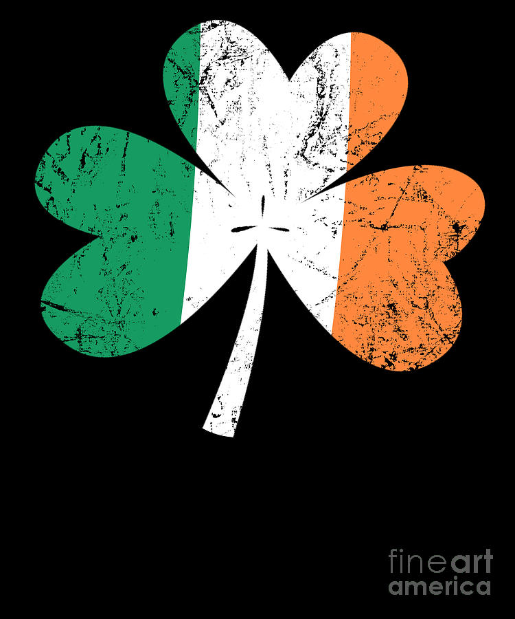 Popular St Patrick's Day T Shirts St Patricks Day Irish Flag Shamrock Ireland Vintage Fade Throw Pillow Multicolor 18x18