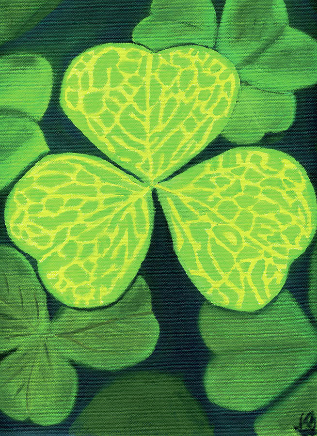 Shamrocks For Dave Painting by Kim Bogan - Fine Art America