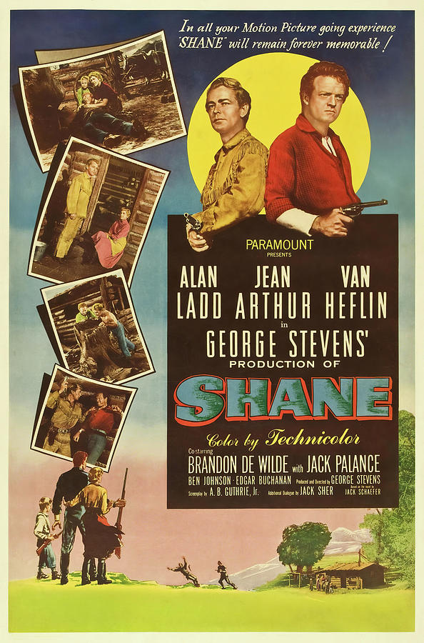 SHANE -1953-, directed by GEORGE STEVENS. Photograph by Album