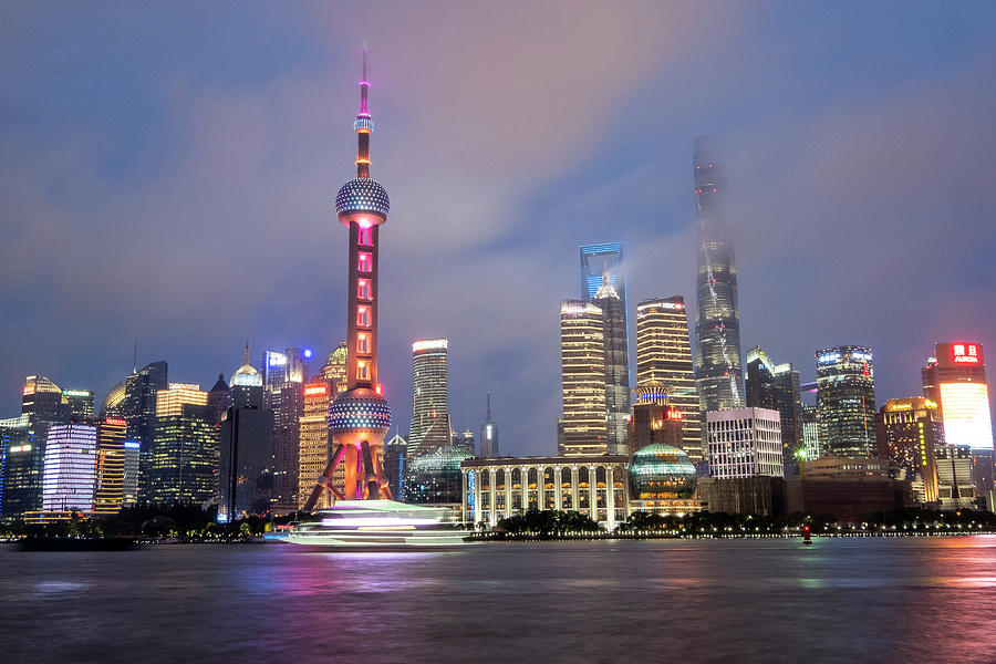 Shanghai after Dark Photograph by Ed Wilkerson - Fine Art America