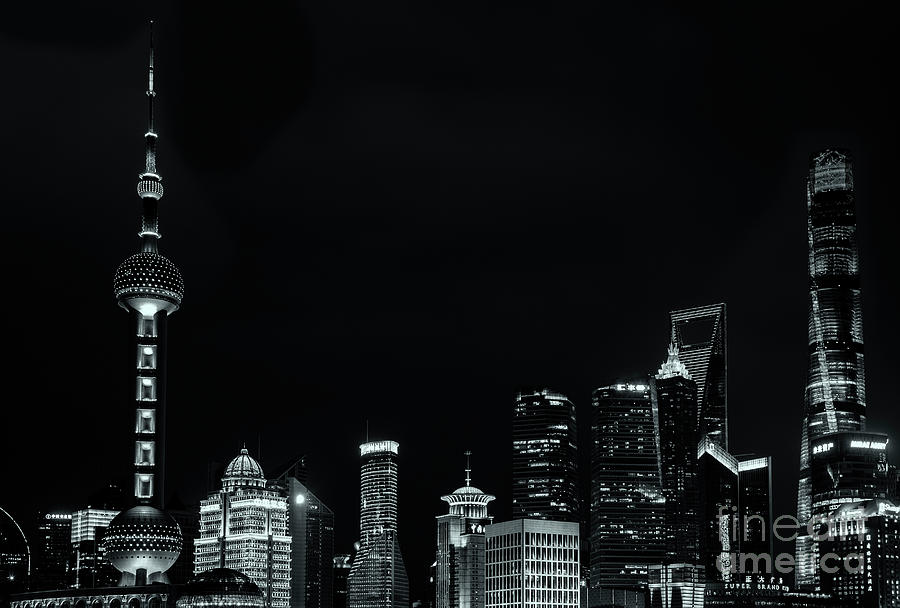 Shanghai Cityscape Photograph by David Lichtneker