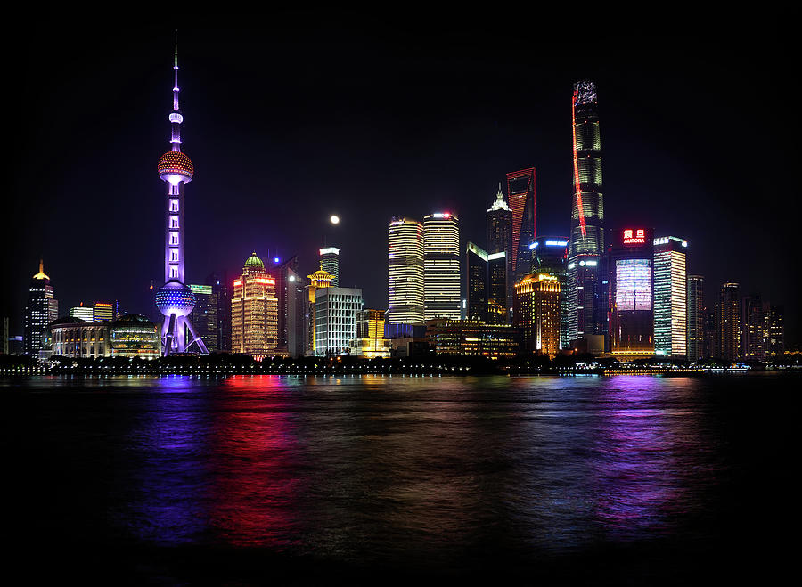 Shanghai Pudong at night Photograph by Matthew Conheady - Fine Art America