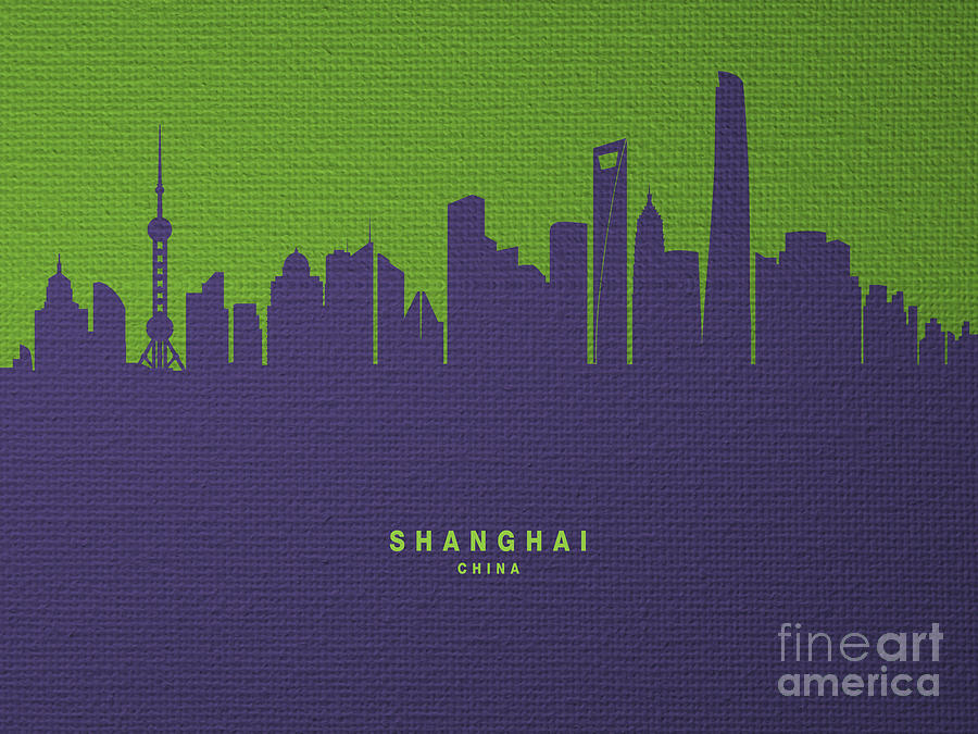 Shanghai Skyline 007 Digital Art