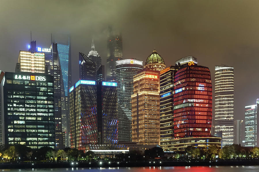 Shanghai the global financial hub Photograph by Nick Mares
