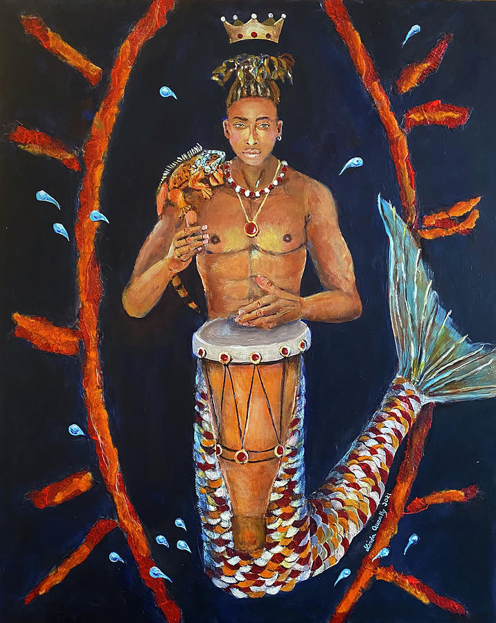 Shango by Linda Queally Mixed Media by Linda Queally