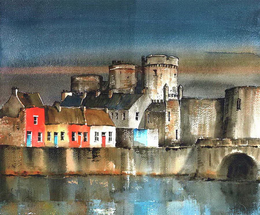 Shannon Bridge, Limerick Painting by Val Byrne