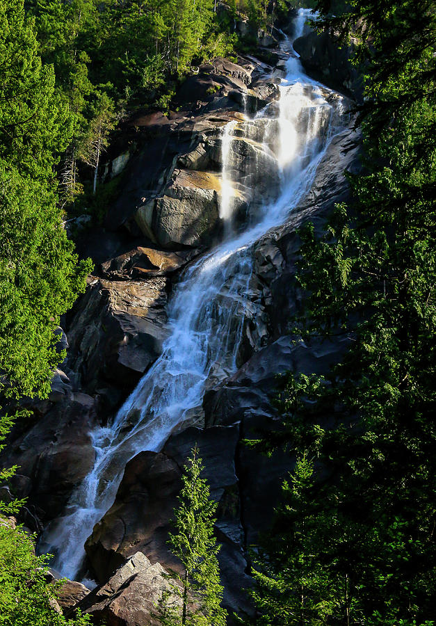 Shannon Falls - Cascading Beauty Photograph by Ola Allen