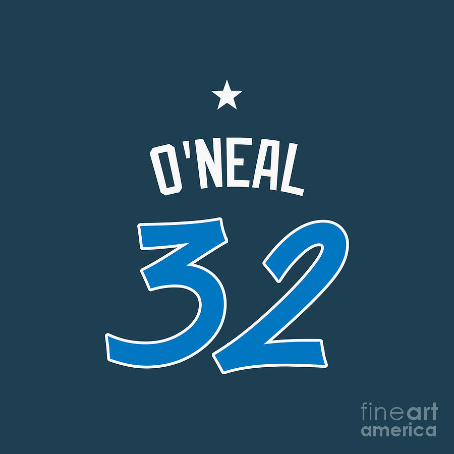 Shaq Magic Jersey Drawing by Bakidin Hutasoit | Fine Art America