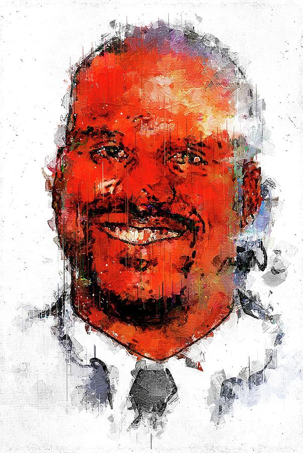 Shaquille O Neal Digital Art By Walter Florine 