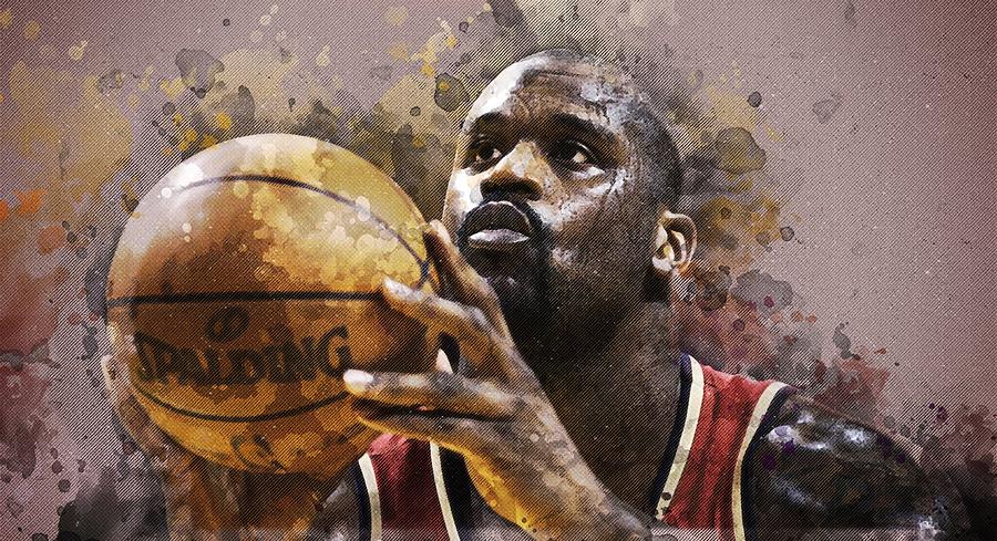 Shaquille Rashaun O'Neal Digital Art by Albino Davis | Fine Art America