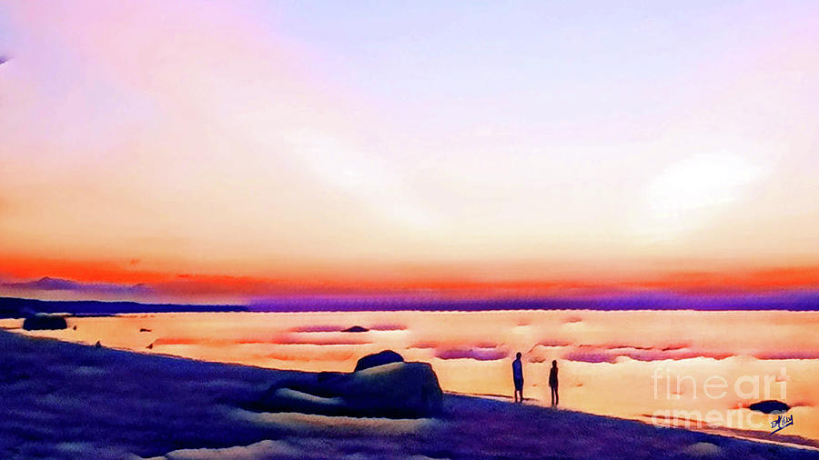 Share a Sunset Digital Art by Eileen Kelly