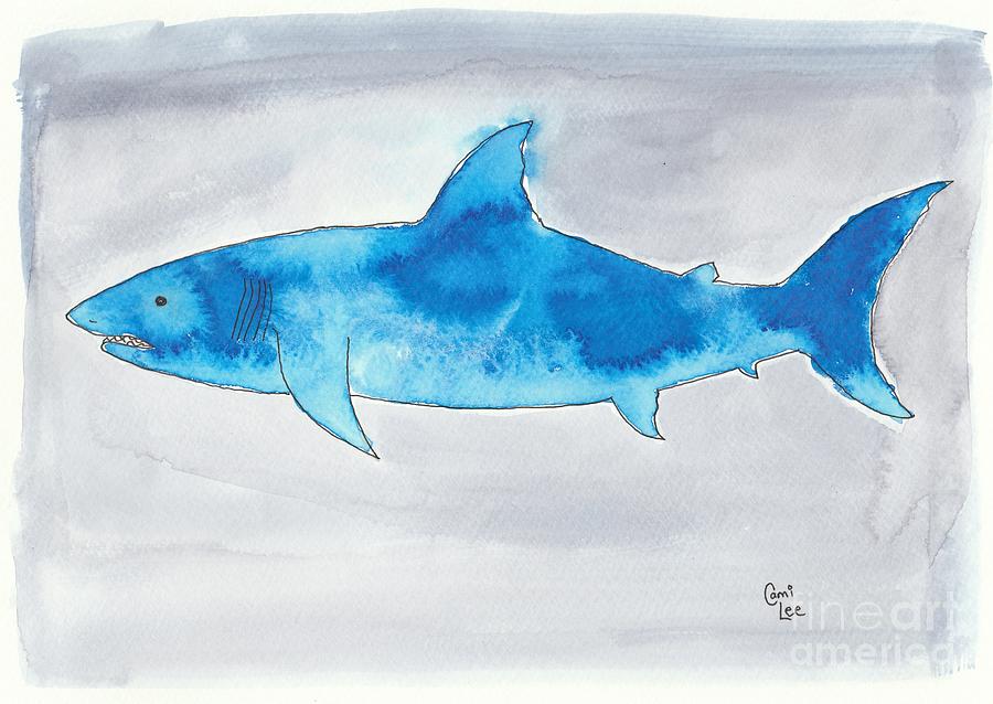 Shark 1 Painting by Cami Lee